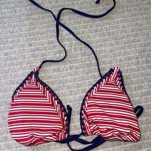 red white and blue bikini top